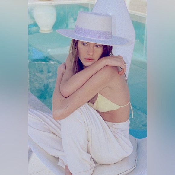 NEW Lack of Color Lavender Lolita Boater Hat - Picture 7 of 8